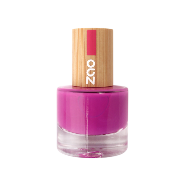 esmalte de uñas vegano fucsia