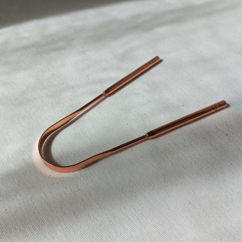 Raspador de lengua para higiene bucal