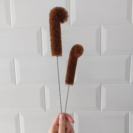 Cepillo de fibra de coco para botellas